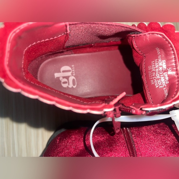 Gianni Bini Arya-Girl Velvet Rhinestone Mahroon Ankle Shoes New without a Tag - Picture 6 of 6